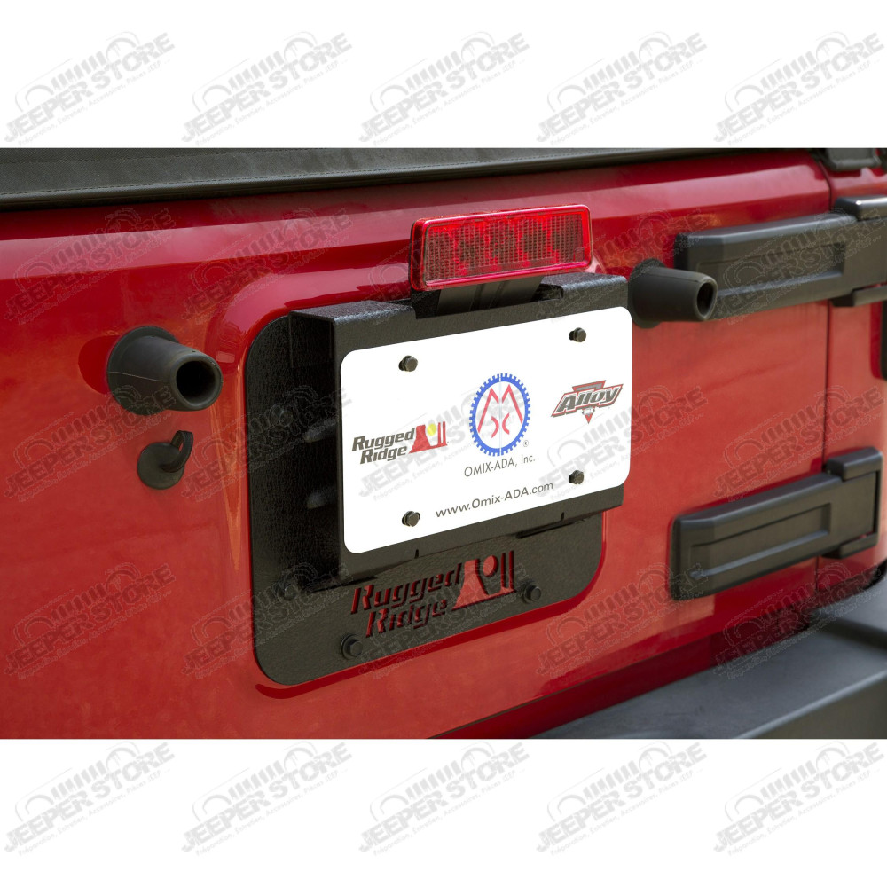 Tire Carrier Delete Plate Kit: 07-18 Jeep Wrangler JK