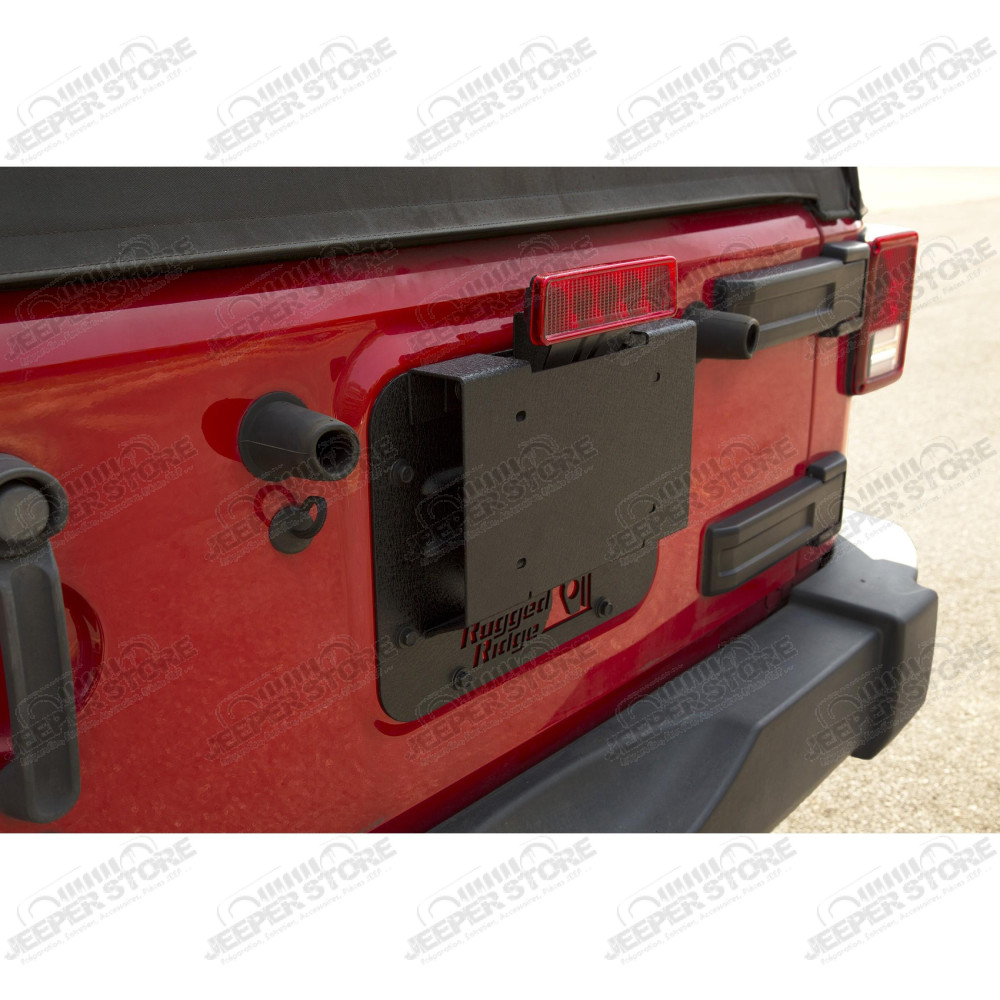 Tire Carrier Delete Plate Kit: 07-18 Jeep Wrangler JK