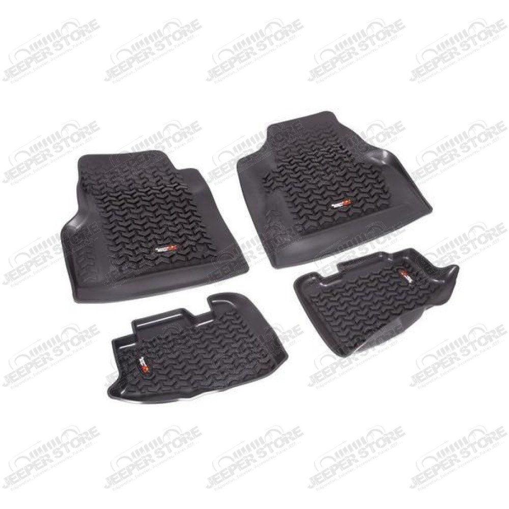 All Terrain Floor Liner Kit, Black; 97-06 Jeep Wrangler TJ/LJ