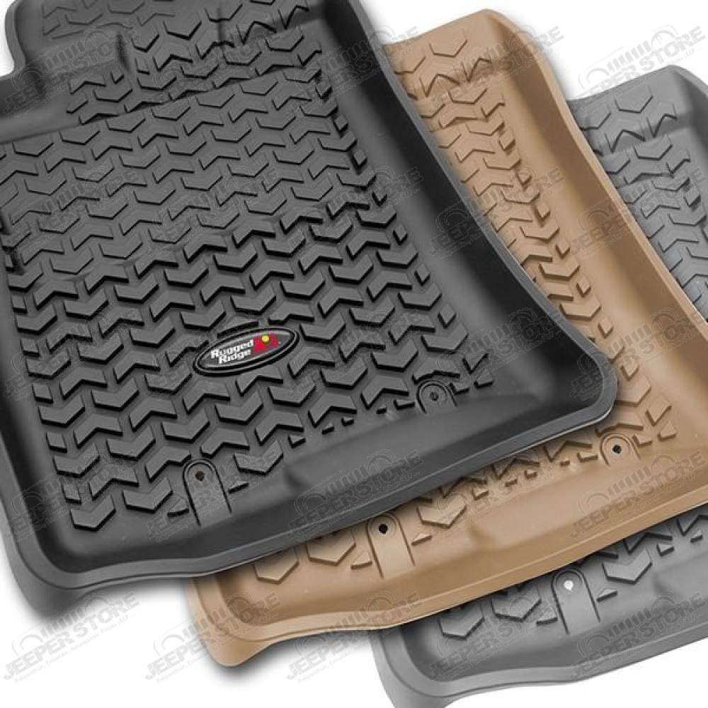 All Terrain Floor Liner Kit, Front/Rear, Black 18-18 Jeep Compass MP