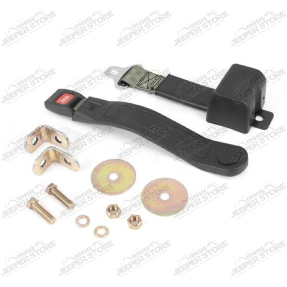 Seat Belt, 2 Point, Retractable, Olive; 87-95 Jeep Wrangler YJ