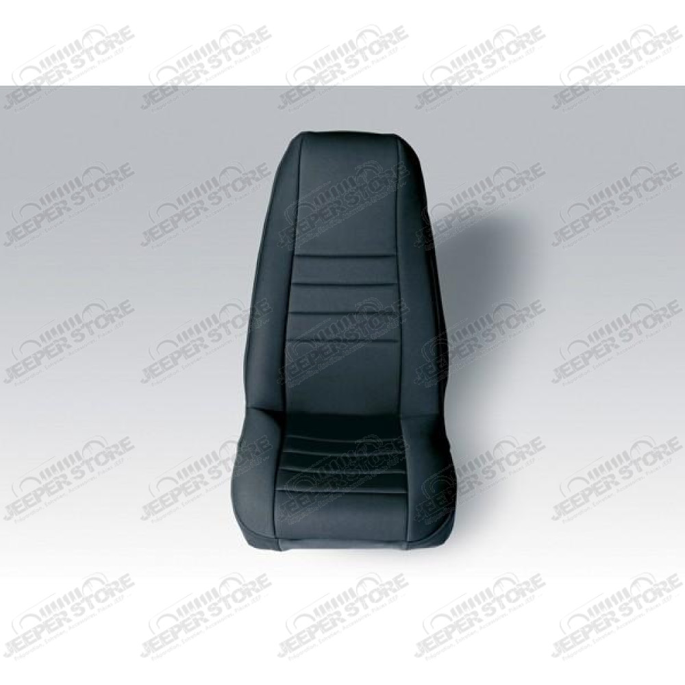 Seat Cover Kit, Front, Neoprene, Black; 91-95 Jeep Wrangler YJ