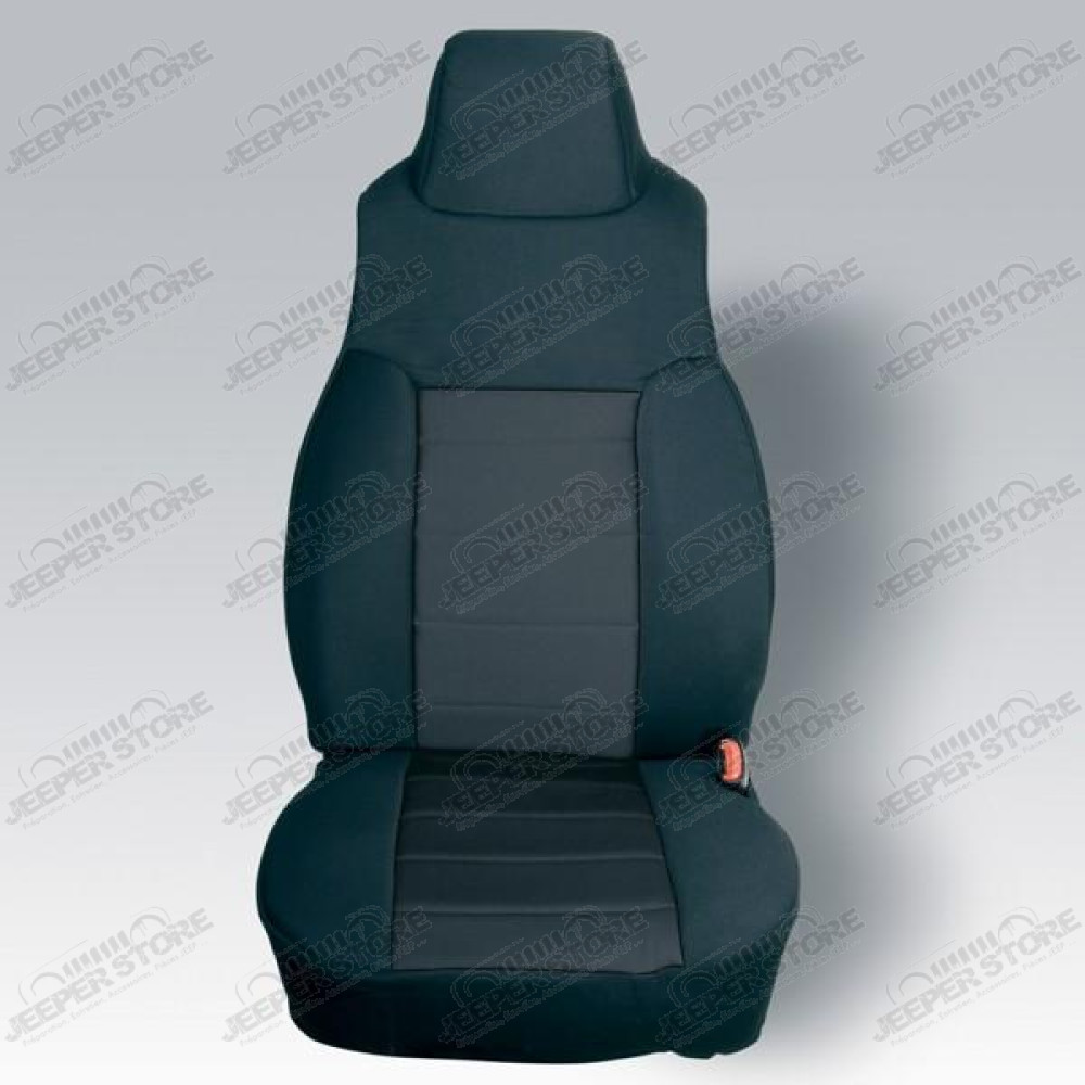 Seat Cover Kit, Front, Neoprene, Black; 03-06 Jeep Wrangler TJ