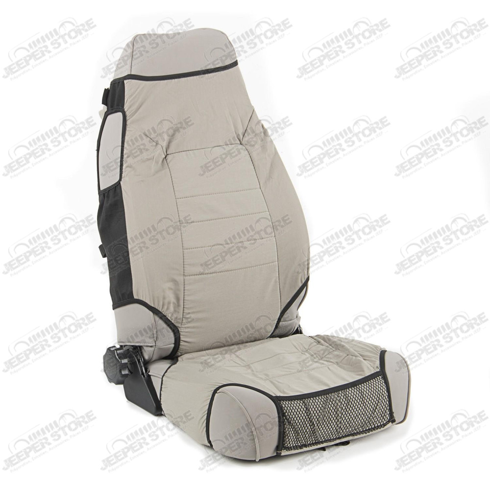 Seat Protector Kit, Fabric, Gray; 76-06 Jeep CJ/Wrangler YJ/TJ