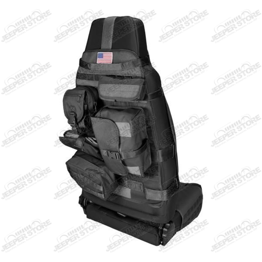 Front Cargo Seat Cover, Black; 76-20 CJ/Wrangler/JT