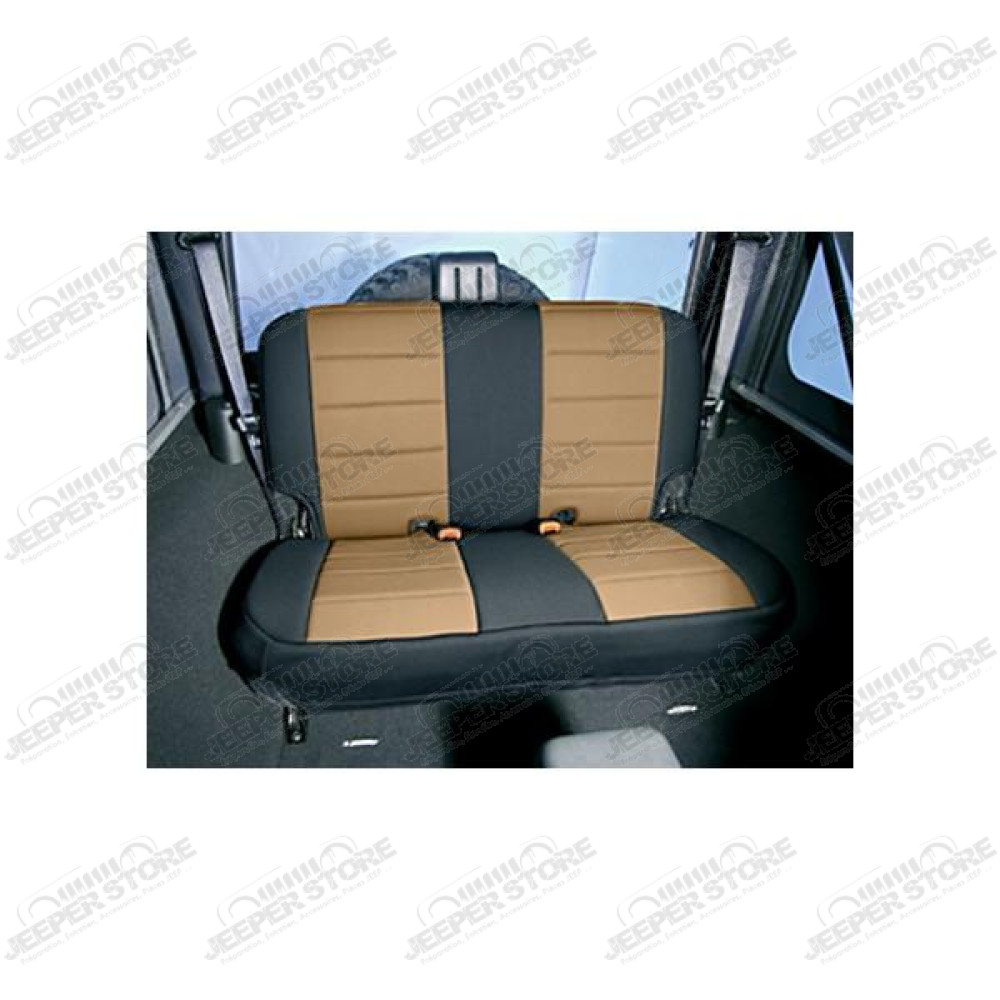 Seat Cover Kit, Rear, Neoprene Tan; 97-02 Jeep Wrangler TJ