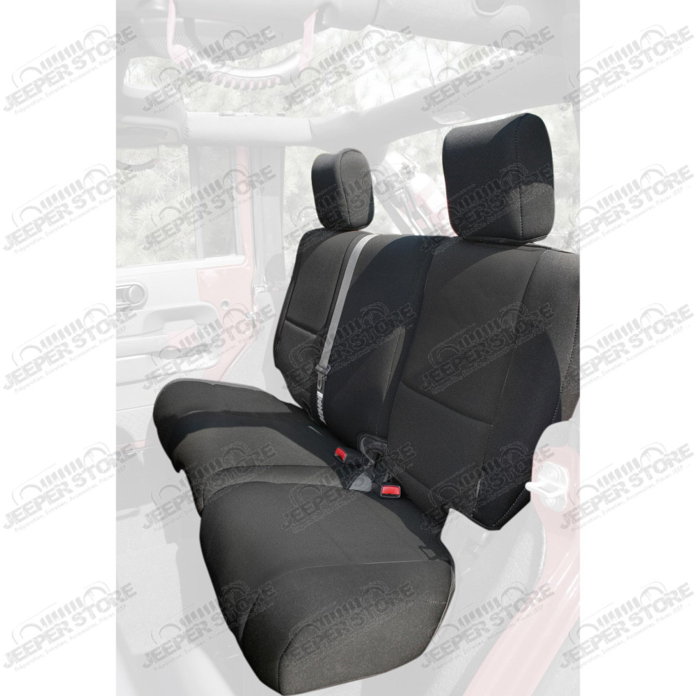 Seat Cover Kit, Black 07-10 Jeep Wrangler JKU, 4 Door