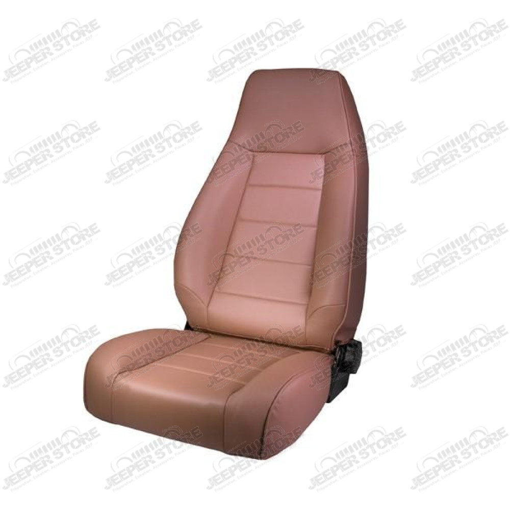Seat, High-Back, Front, Reclinable, Tan; 76-02 Jeep CJ/Wrangler YJ/TJ