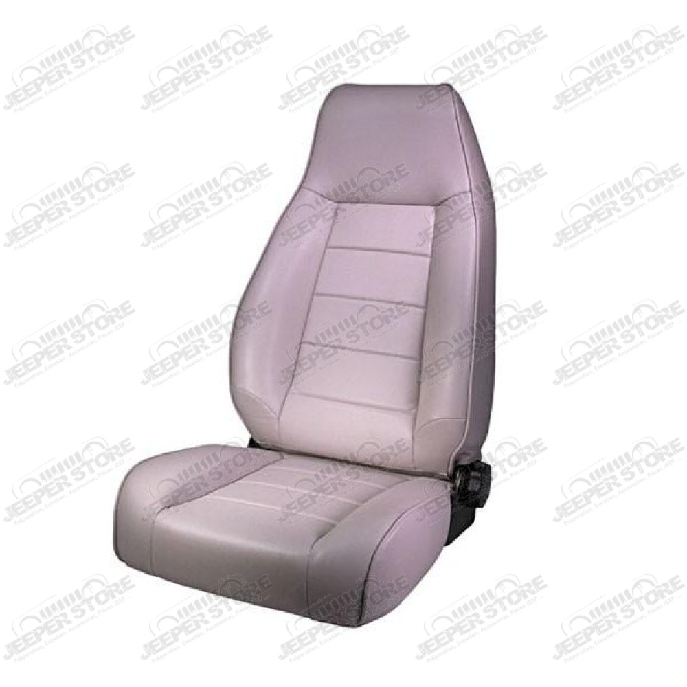 Seat, High-Back, Front, Reclinable, Gray; 76-02 Jeep CJ/Wrangler YJ/TJ