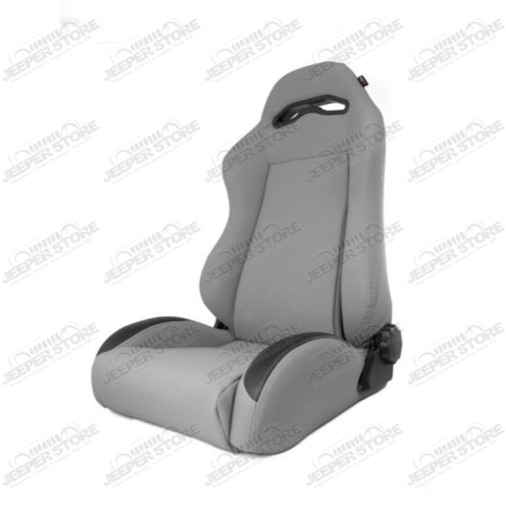 Sport Seat, Front, Reclinable, Gray; 97-06 Jeep Wrangler TJ