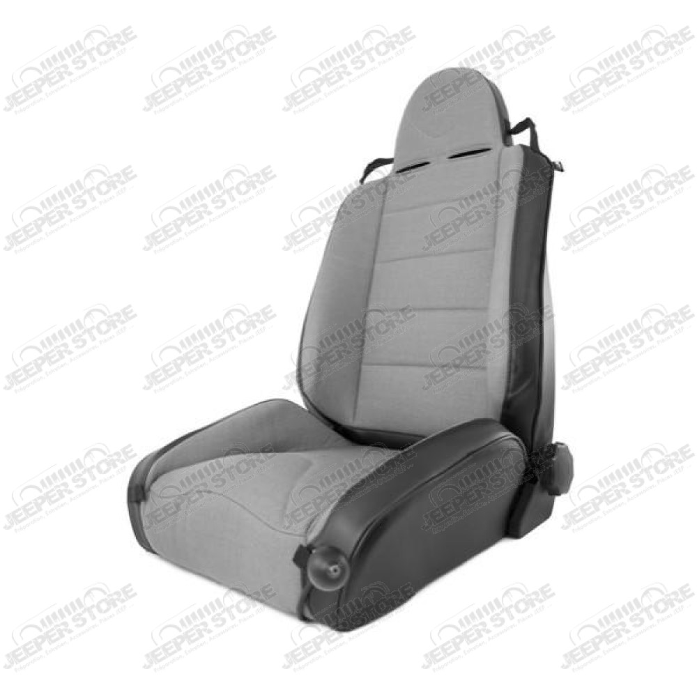 RRC Off Road Racing Seat, Reclinable, Gray; 97-06 Jeep Wrangler TJ