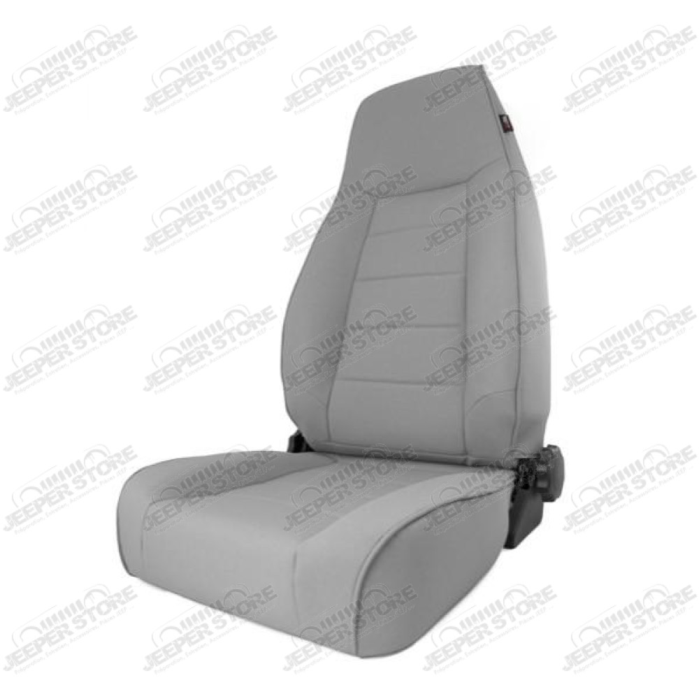 Seat, High-Back, Front, Reclinable, Gray; 84-01 Jeep Cherokee XJ