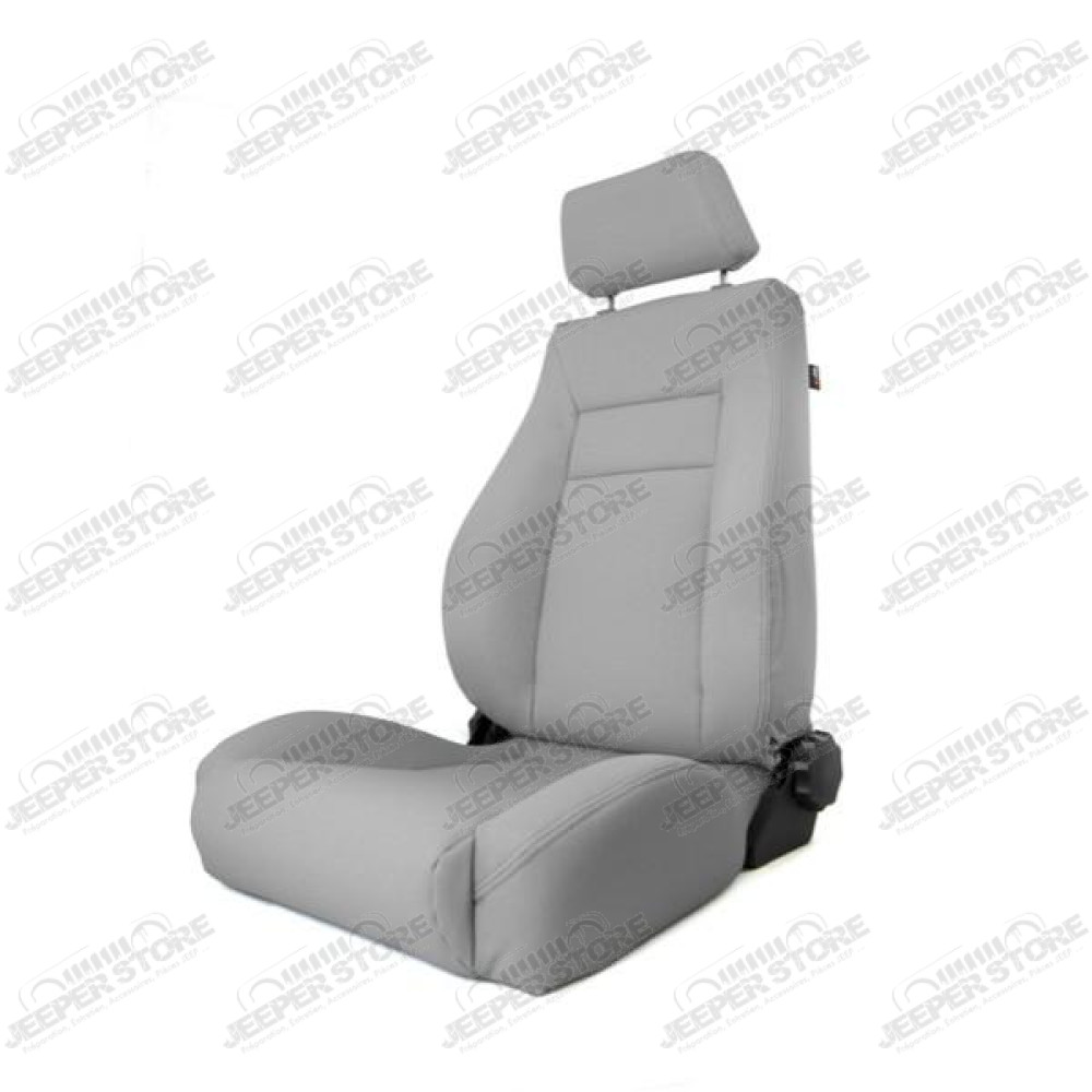 Ultra Seat, Front, Reclinable, Gray; 84-01 Jeep Cherokee XJ