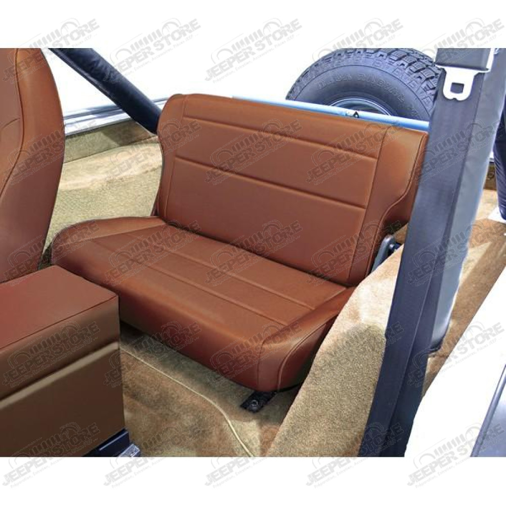 Seat, Rear, Fold/Tumble, Nutmeg; 76-95 Jeep CJ/Wrangler YJ
