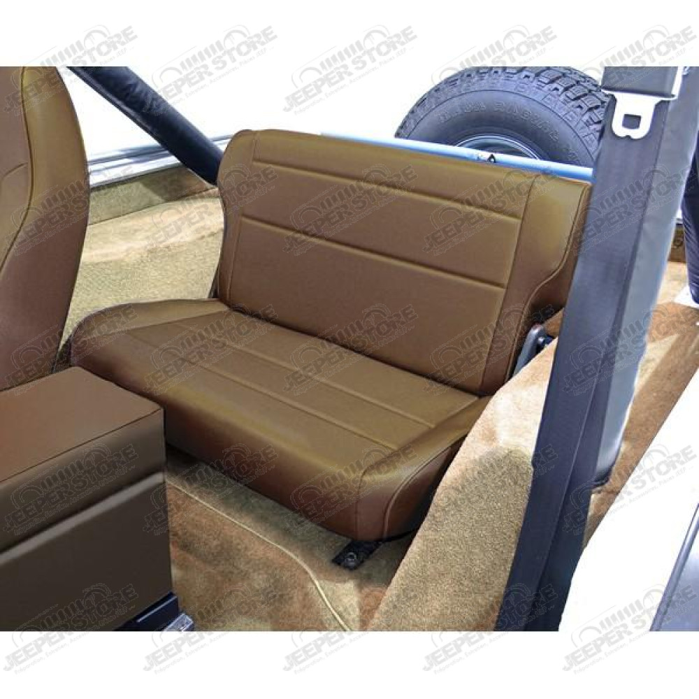 Seat, Rear, Fold/Tumble, Spice; 76-95 Jeep CJ/Wrangler YJ