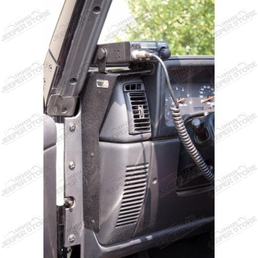 Radio Dash Mount Bracket Kit, CB 97-06 Jeep Wrangler TJ/LJ