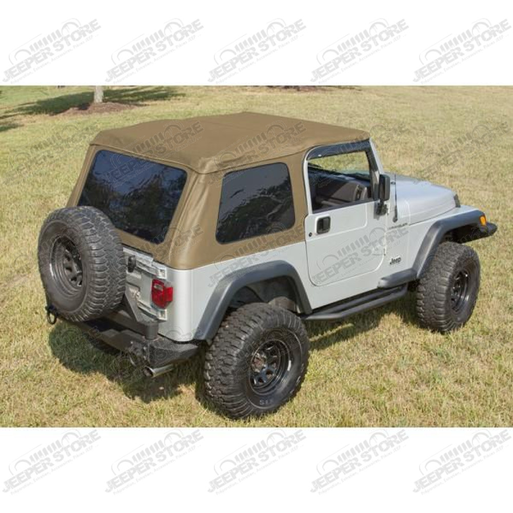 XHD Soft Top, Bowless, Spice; 97-06 Jeep Wrangler TJ