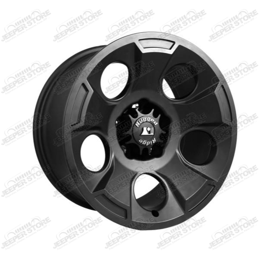 Drakon Wheel, 17X9, Black Satin; 07-20 Jeep JK/JL/JT