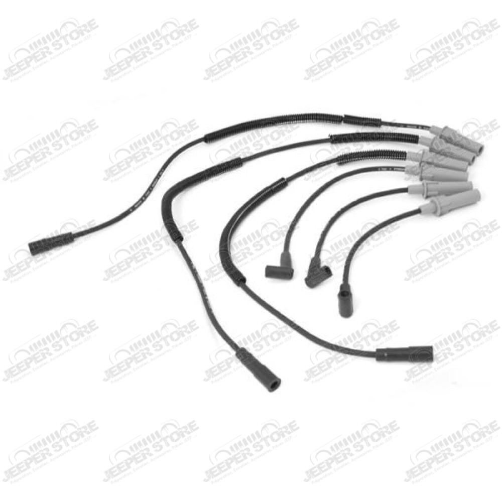 Ignition Spark Plug Wire Kit; 07-11 Jeep Wrangler JK, 3.8L