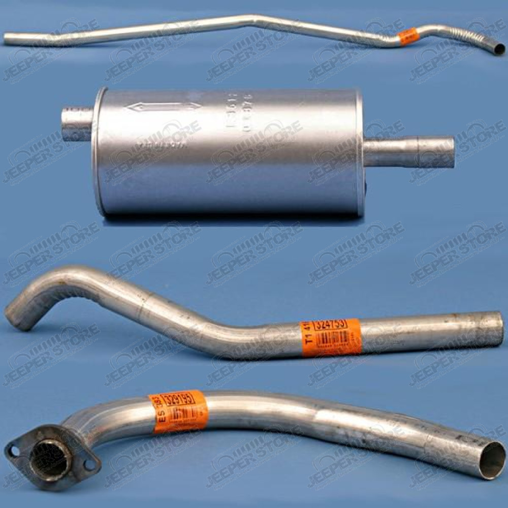 Exhaust System Kit; 45-71 Willys/Jeep