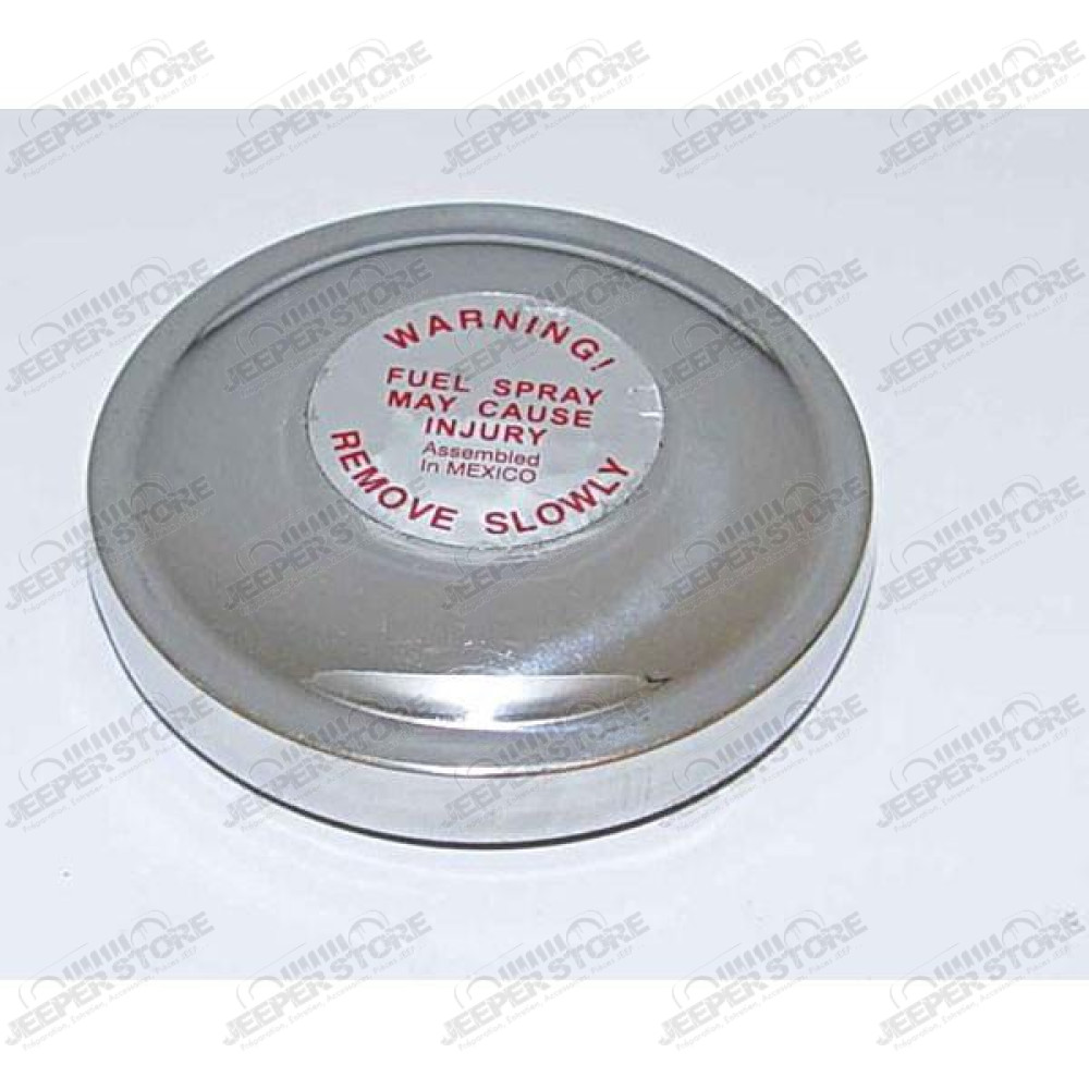 Gas Cap, Non-Vented, Zinc; 45-71 Willys/Jeep