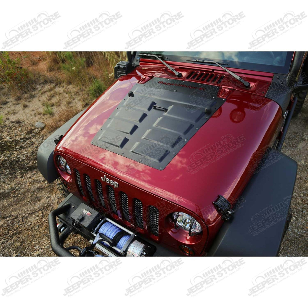 Hood Vent Insert, Black 07-18 Jeep Wrangler JK
