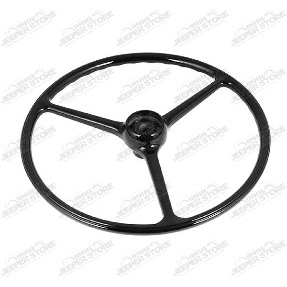 Steering Wheel, Black 64-75 Jeep CJ