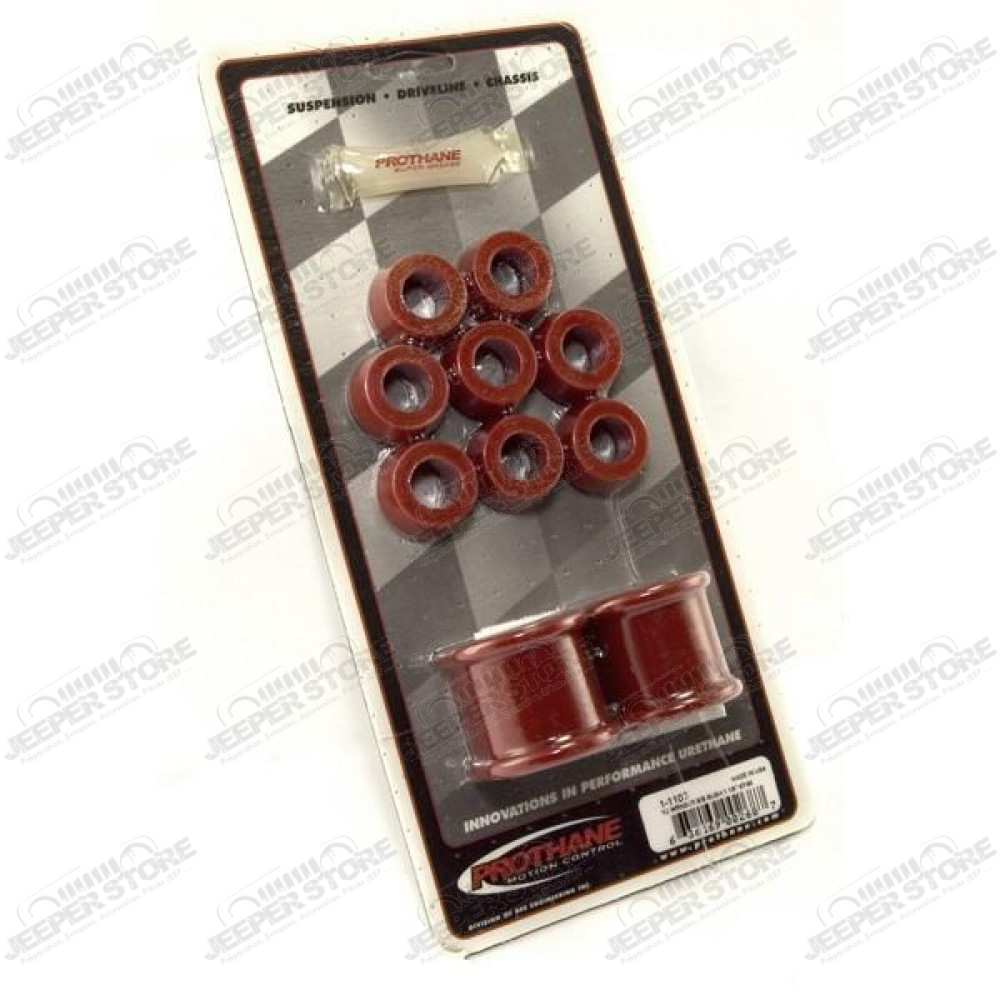 Suspension Stabilizer Bar Bushing Kit, Front, Red, 1-1/8 In; 87-95 YJ