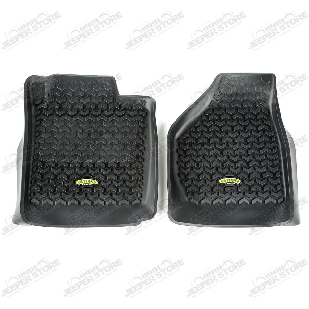 All Terrain Floor Liner, Front Pair, Black; 08-10 Ford F-250/F-350