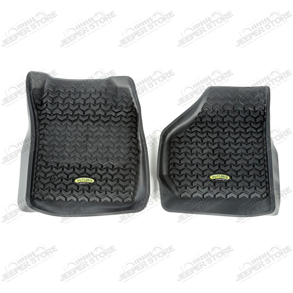 All Terrain Floor Liner, Front Pair, Black; 99-07 Ford F-250/F-350
