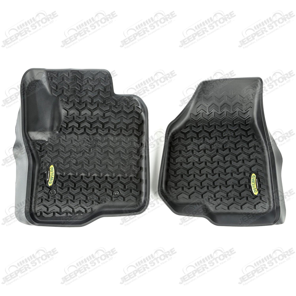 All Terrain Floor Liner, Front Pair, Black; 12-18 Ford F-250/F-350