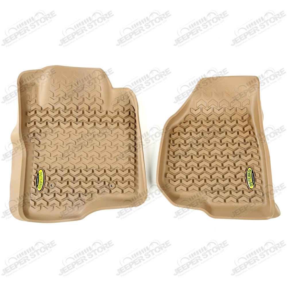 All Terrain Floor Liner, Front Pair, Tan; 11-12 Ford F-250/F-350