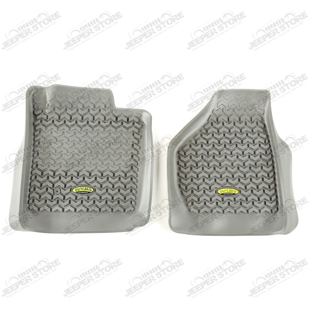 All Terrain Floor Liner, Front Pair, Gray; 08-10 Ford F-250/F-350