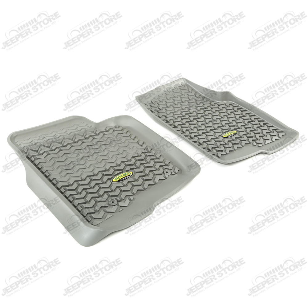 All Terrain Floor Liner, Front Pair, Gray 11-14 Ford F150