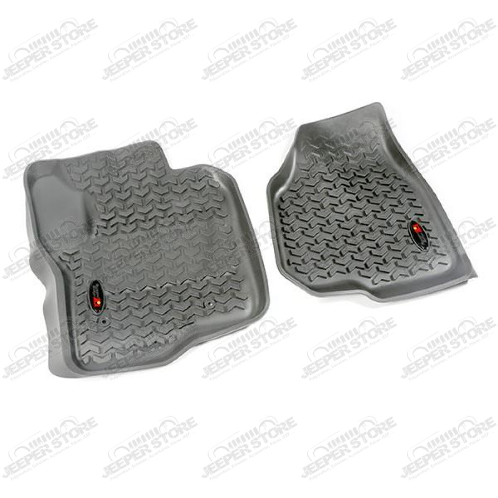 All Terrain Floor Liner, Front Pair, Gray; 12-17 Ford F-250/F-350