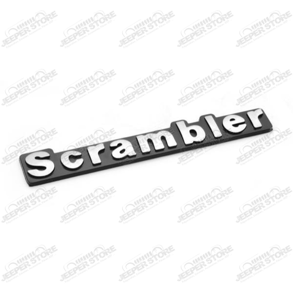 Emblem, Scrambler; 81-86 Jeep CJ8 Scrambler