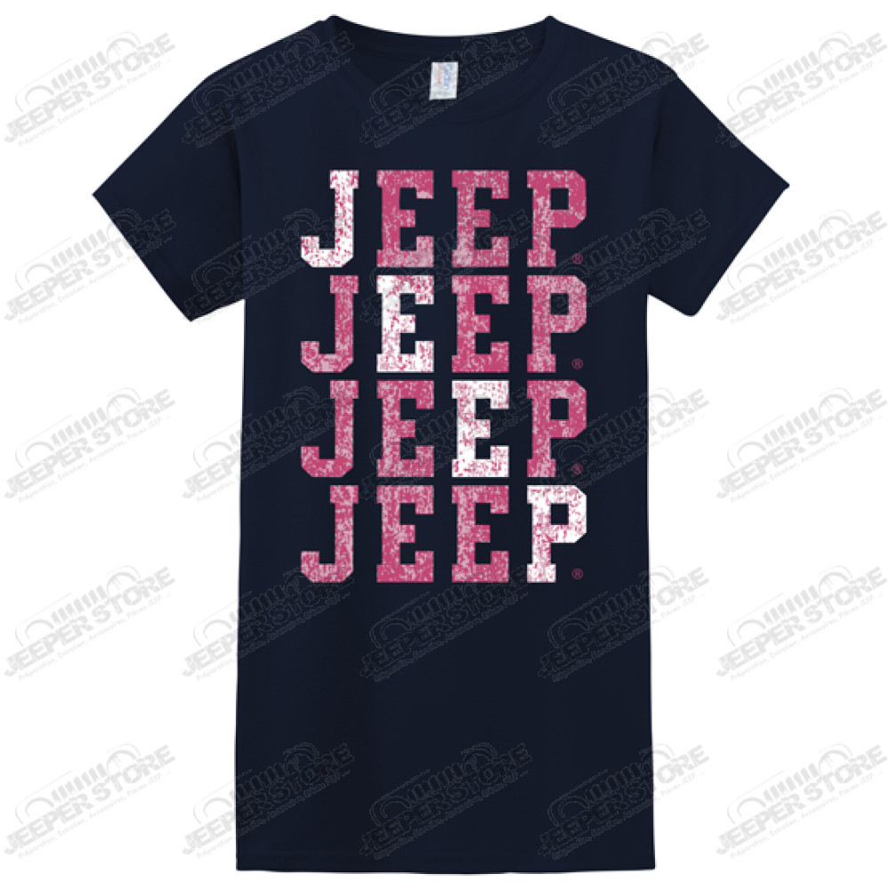 Tee shirt Jeep Femme, bleu marine, taille L