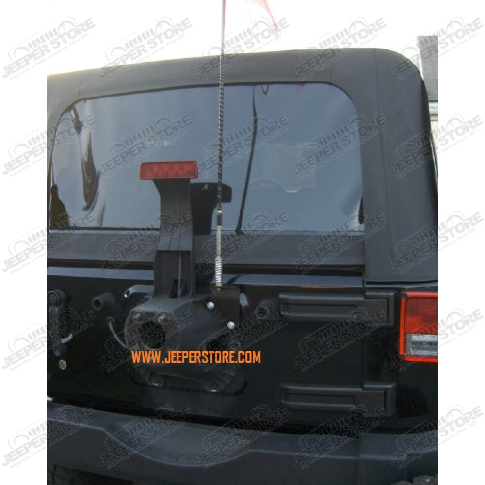 WWW.JEEPERSTORE.COM Support (porte) pour 2 antennes de coffre (hayon) arrière Jeep Wrangler JK