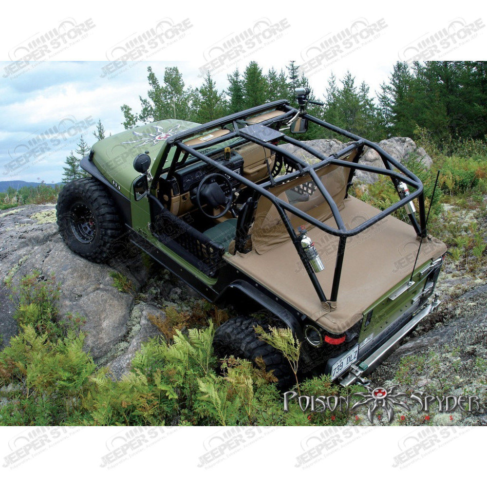 Kit d'arceau de sécurité 6 points Poison Spider Jeep Wrangler TJ 