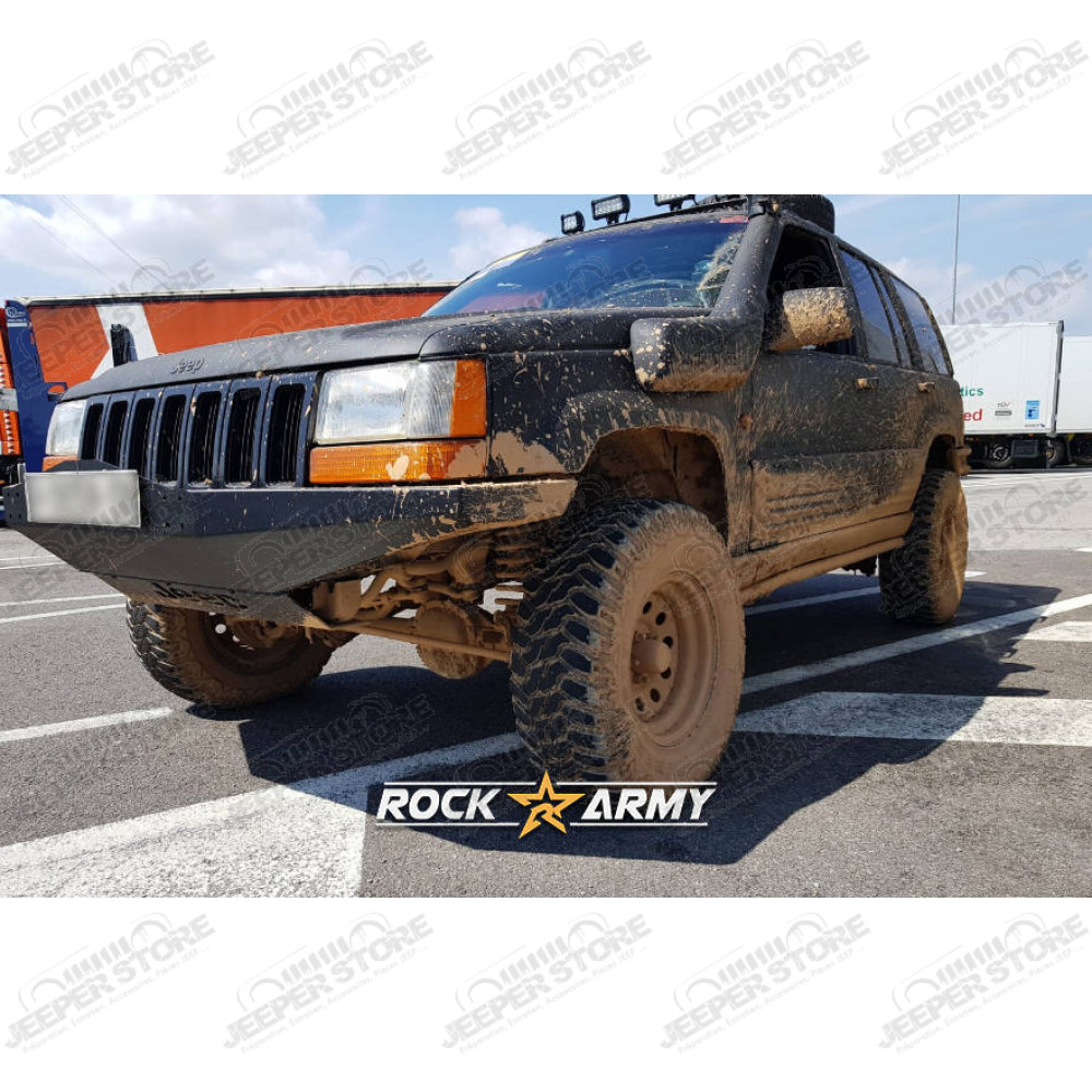 Pare chocs avant acier avec porte treuil Rock Army Jeep Grand Cherokee ZJ, ZG