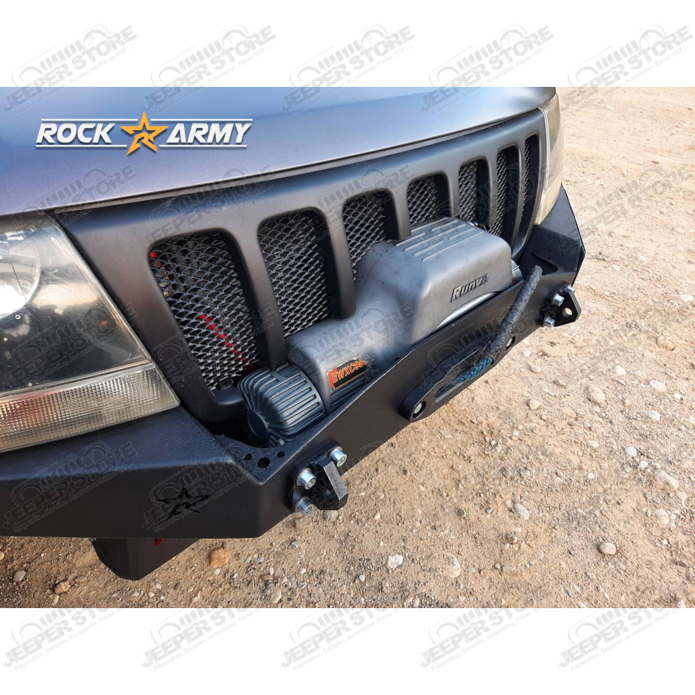 Pare chocs avant acier avec porte treuil (modèle XXT) Rock Army Jeep Grand Cherokee WJ, WG