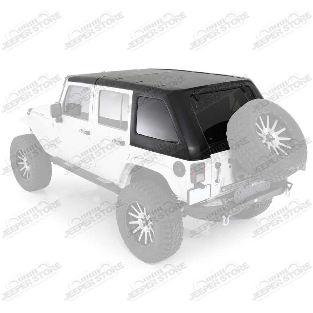 Hard Top Smittybilt Fastback complet noir Jeep Wrangler JK Unlimited 4 portes