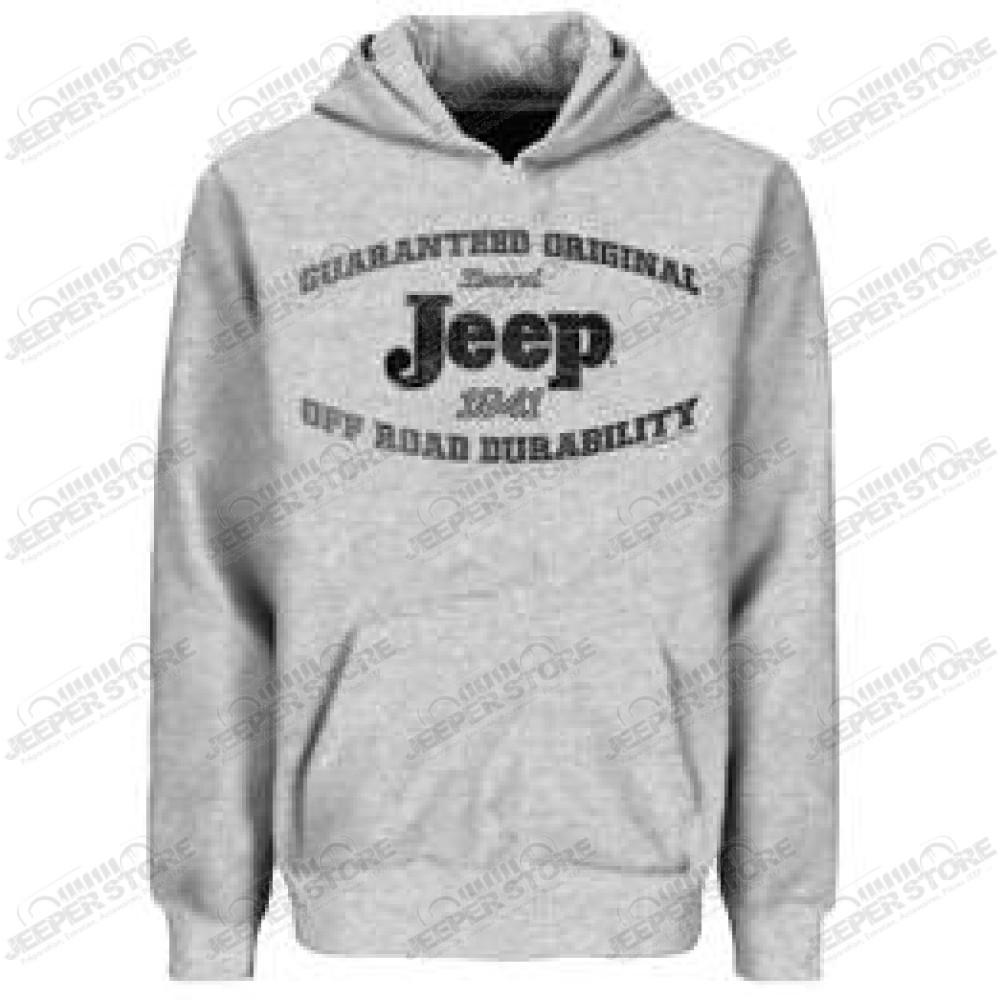 Sweatshirt Jeep "Guaranteed original", gris, taille XL