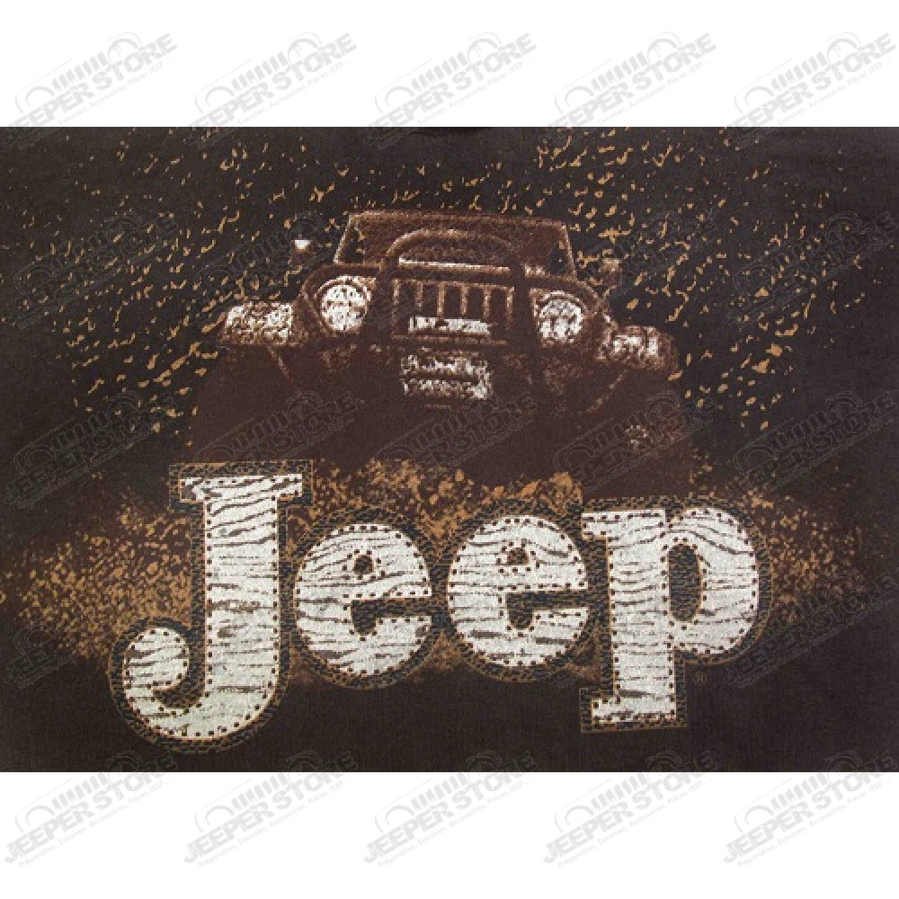 TRA-F7574-brown, Sweatshirt Jeep "Mudbogging Jeep" taille M
