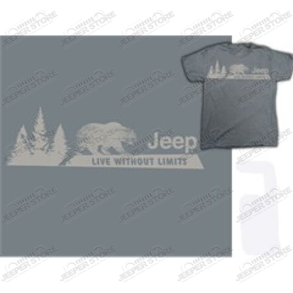 Tee-shirt Jeep "Live without limits" pour enfant, taille L