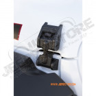 Kit d'attaches capot en aluminium grise Jeep Wrangler JL et Wrangler JL Unlimited
