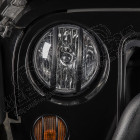 Kit de 2 protections de phares noir avant pour Jeep Wrangler JK 