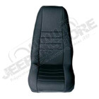 Kit de housses de sièges avant - Couleur : Noir - Jeep CJ5 , CJ7, Wrangler YJ