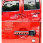 Kit enjoliveurs de portes en aluminium (couleur : Rouge) - Jeep Wrangler JK Unlimited (4 portes) - HBX065_R