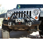 Protection anti encastrement pour pare chocs avant acier MID (Poison Spider) Jeep Wrangler JK 